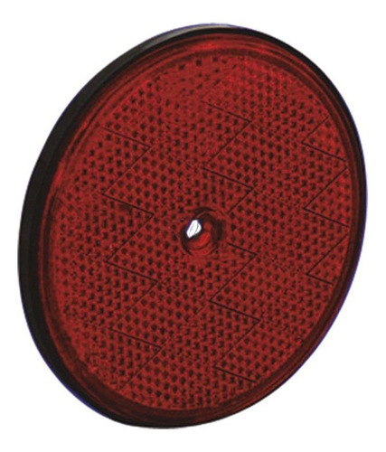 Lanterna Refletiva 80mm 1 Furo Fixo Vermelho Gf2132vm
