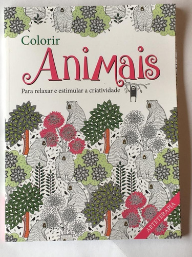 Livro Arteterapia Colorir Animais, Para Relaxar... (Usado)