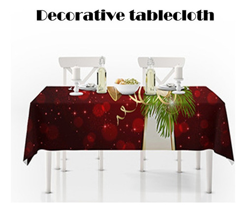 Bx Toalha De Mesa De Natal Tipo Sino Decoração De Nylon Não