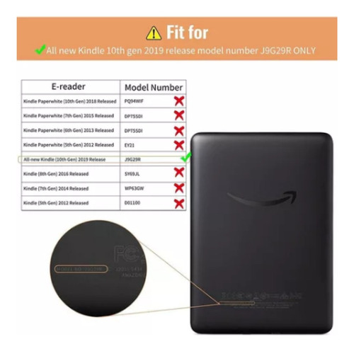 Funda Smart Cover Kindle Basic 11va Gen 2024 6 Pulgadas