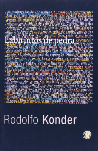 Labirintos De Pedra, De Rodolfo  Konder. Editora Global, Capa Dura Em Português