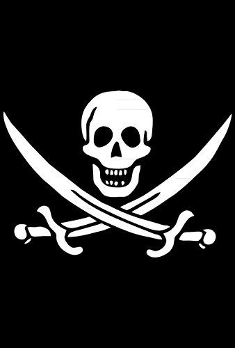 Bandera Piratas Toland Home Garden Calico Jack's Jolly Roger