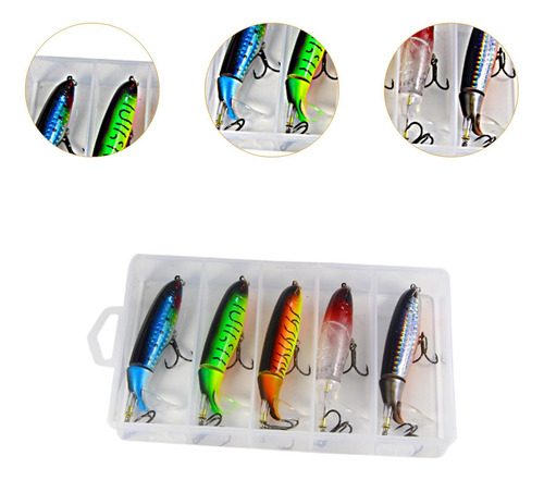5 Piezas Fishing Señuelos Señuelos De Pesca Cebos 10 Cm
