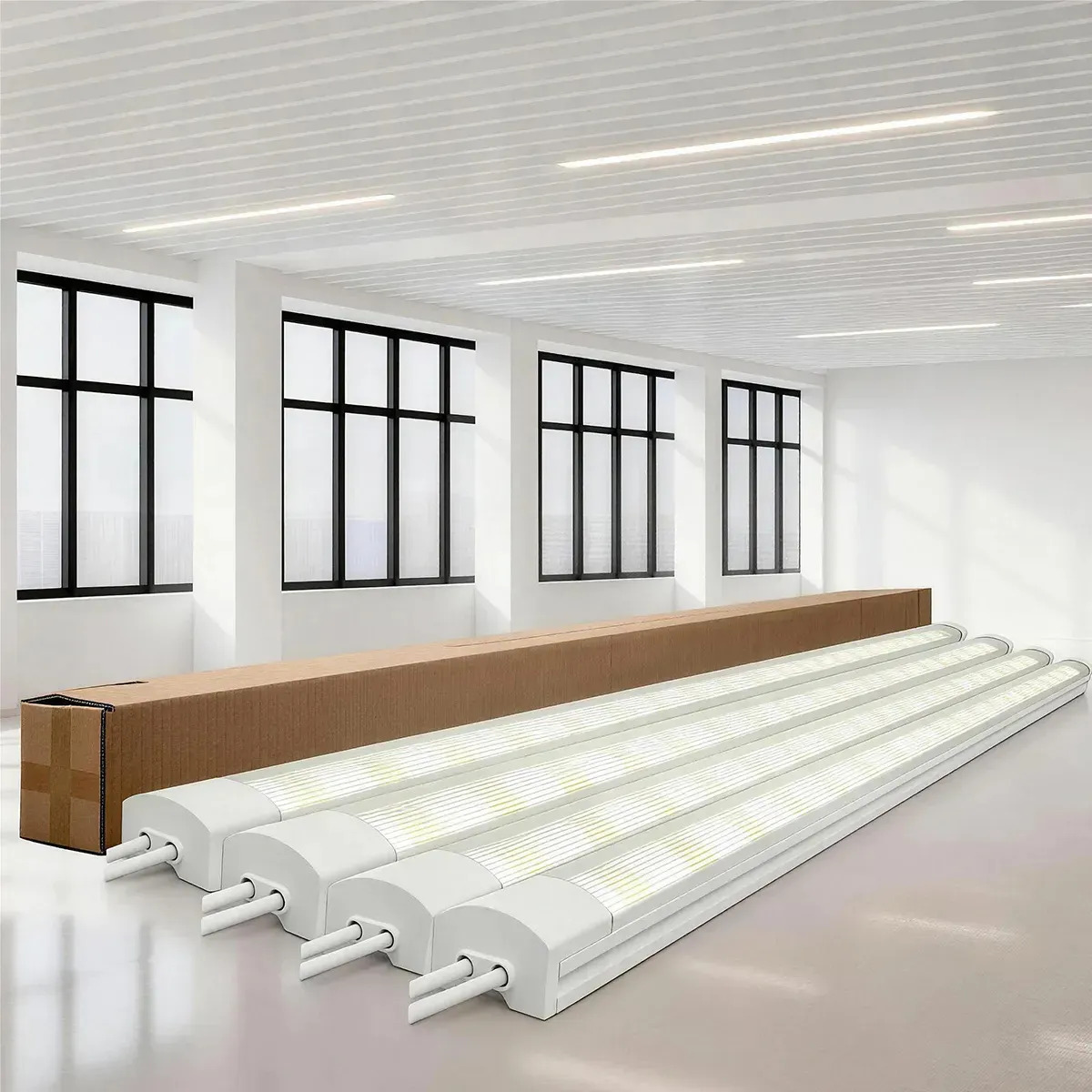 Sonheo Lamparas De Techo Tubo Led Largas T5 Led Blanco Zócalo Led Para Techo Focos Led 18w Paquete De 4 Piezas Para Centros Comerciales, Escuelas, Almacenes Y Hogares,longitud 120cm