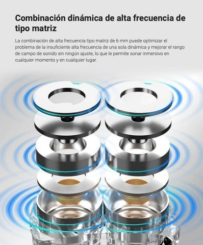 Imagen 7 de 10 de Auriculares In Ear Kz X Hbb Dq6s 3dd Por Lado Con Microfono