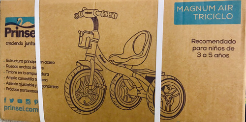 Triciclo Magnum Con Llantas De Aire Y Timbre Nuevo En Caja Rojo (Usado)