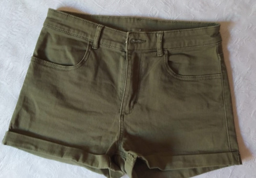 Short De Jean Verde Seco Talle 12- 13 Años Marca H&m