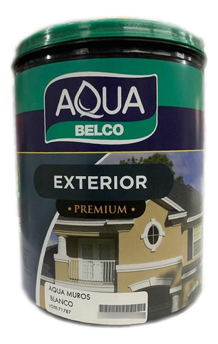 Pintura Latex Exterior Interior Premium Belco Aqua 1 Litro