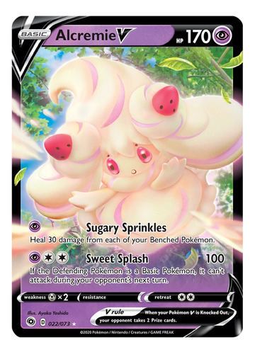 Cartas Pokemon S&s Champion Path Alcremie V 022/073 Cpa