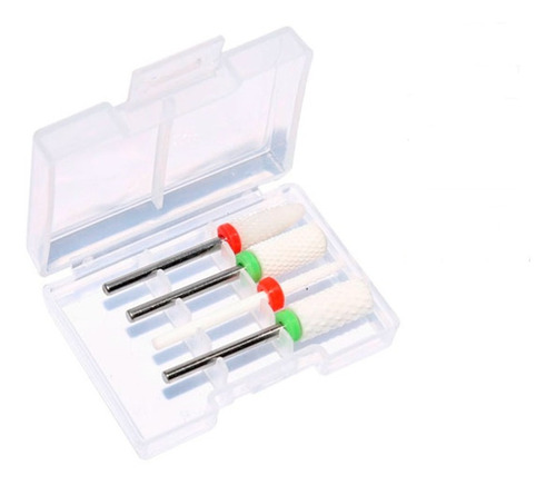 Set De 4 Fresas De Cerámica Para Tornos De Manicure