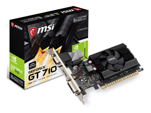 Tarjeta De Video Msi Geforce Gt 710 2 Gb Ddr3 Con Ventilador