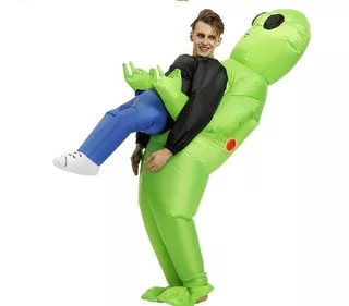 Disfraz Inflable Alien Marciano Adultos Fiesta Halloween