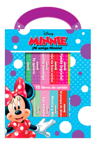 Mi Amiga Minnie - Biblioteca De 12 Libros, De Disney. Editorial Pi Kids, Tapa Blanda En Español, 2022