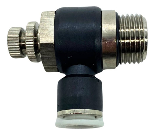 Kit 15 Unid Reguladora De Fluxo Pneumático 10mm X R. 1/2 Bsp
