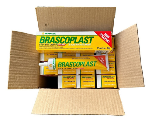 Cola Contato Brascoplast ® St - 75g - Caixa 16 Unid