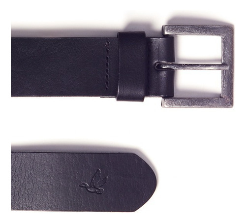 Cinturon Hombre Brooksfield Cuero Natural Metal Moda Cc1006 Color Negro Diseño De La Tela Liso Talle 85