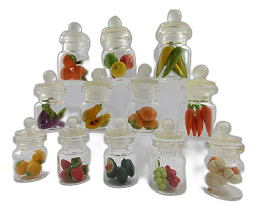 Mr Air Thai 12 Pc - Lote De Frutas En Miniatura, Vegetales, 