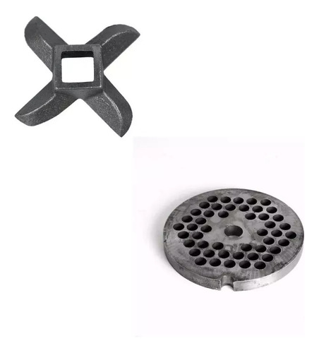 Cuchilla Y Disco Devi Afilable Para Picadora 32 Agujero 6 Mm