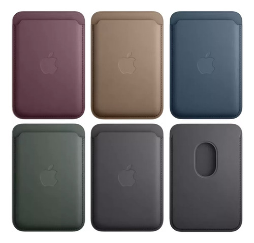 Carteira De Couro Com Magsafe Para iPhone 13/14/15/16 E Pro