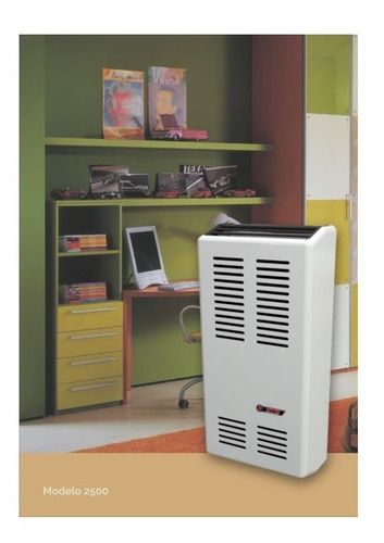 Imagen 3 de 4 de Calefactor Ctz Linea Compacta 2500 Tb P/gas Natural