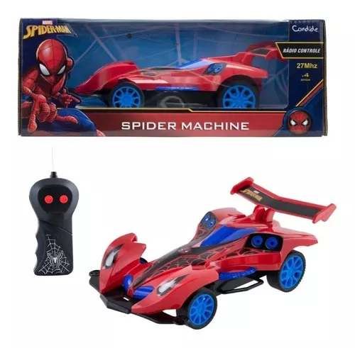 Carrinho Controle Remoto Spider-man High Speed Rc 3fun Candide Multicor