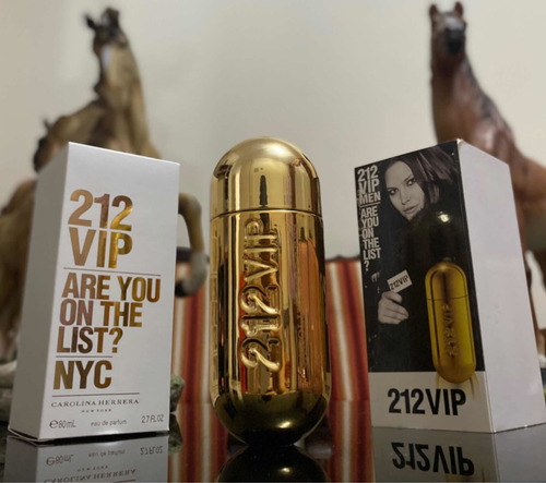 Perfume Carolina Herrera 212 Vip Dorado Para Mujer
