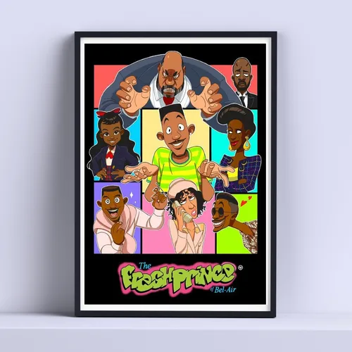 Cuadro El Principe Del Rap Deco 30x40cm Listo P Colgar