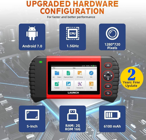 Escaner Automotriz Launch Crp Touch Pro +20 Func Especiales