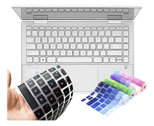 Protector Teclado Para Hp 14 Pulgadas En Relieve Y Silicona