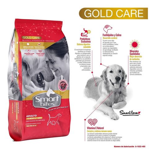 Imagen 2 de 4 de Smart Bites Gold Care. Adulto 25 Kg.