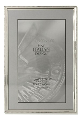 Lawrence Frames 11682 Polished Silver Plate Picture Frame,