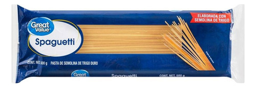 Pasta Great Value Spaghetti 500 G