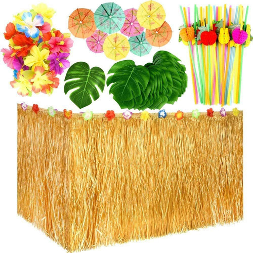 Set De Decoración Hawaiana De Fiesta Luau, 109 Piezas, Para