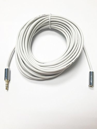Omnihil 30 Ft Audio Auricular Aux Cable De Extension  Blanc