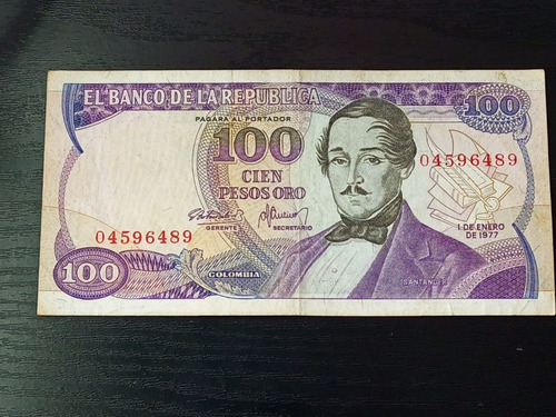 15 Billetes De 100 Pesos Oro (4 Azul, 2 Mora Y 9 Naranjas)