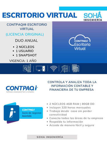 Contpaqi Escritorio Virtual Duo Anual
