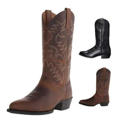 Botas Vaqueras Vaqueras Vaqueras De Invierno Para Hombre, Ta