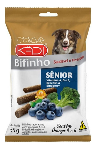 Petisco Para Cães Sênior Carne Vitamina Kadi 55g