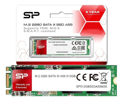 Unidad De Estado Solido Ssd M2 Silicon Power 512gb Sata Iii