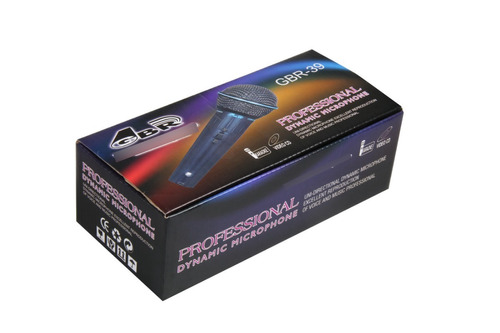 Pack 3 Microfonos Sm39 Gbr Dinamico Con Cable Envio Premium