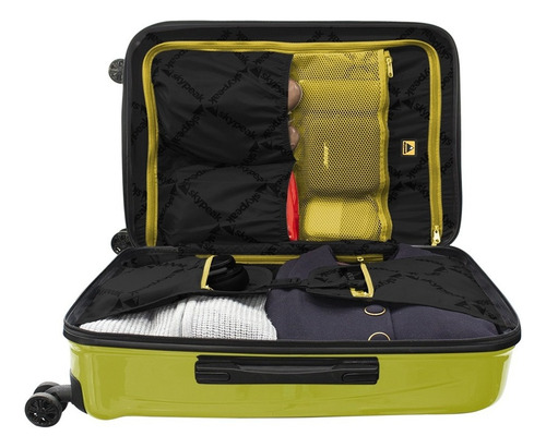 Maleta Skypeak Pearl Yellow Candado Tsa 24 Pulgadas Rigida Color Amarillo