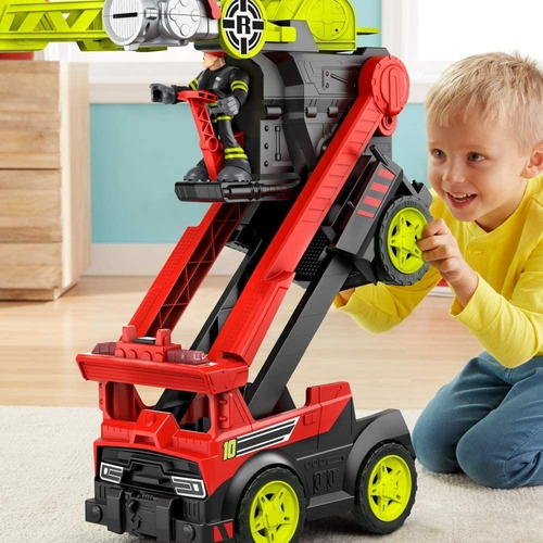 Gran Camion De Bomberos Transformable Heroes Al Rescate