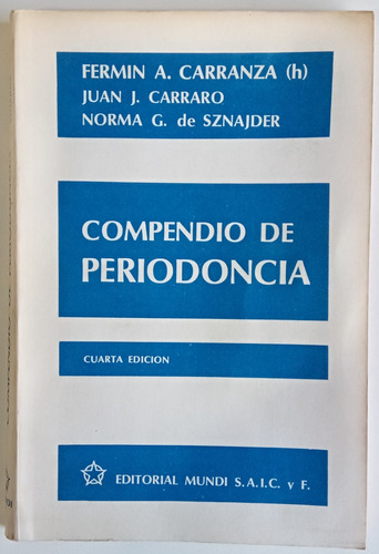 Compendio Periodoncia Carranza Carraro Sznajder Mundi Libro