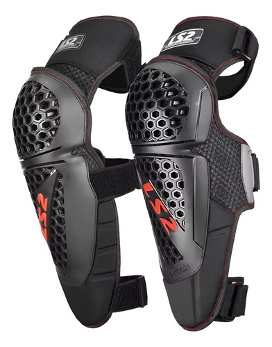 Rodilleras Ls2 Rookie De Moto Proteccion Deportiva Ajustable Color Rojo Talla S-l