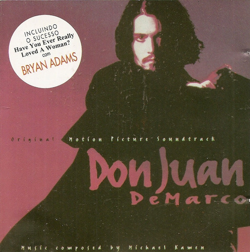 Cd Bryan Adams - Don Juan Demarco (soundtrack)