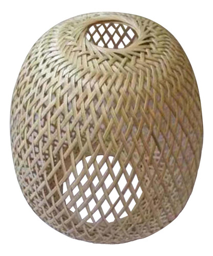 Lámpara De Bambú Rústica, Cubierta De Luz De Techo,