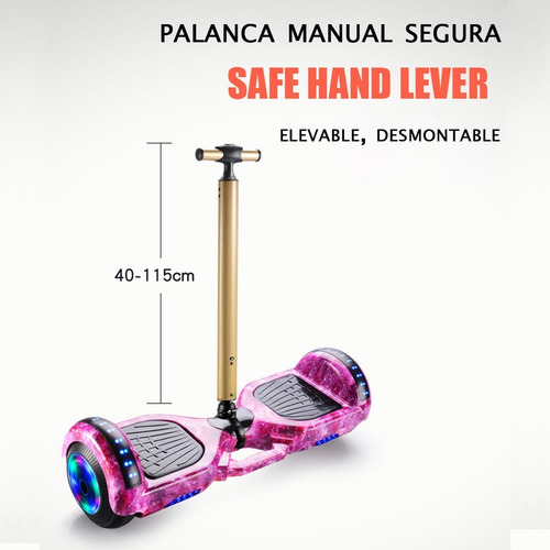 A Hoverboard Patineta Electrica Hoverstar Bluetooth Led