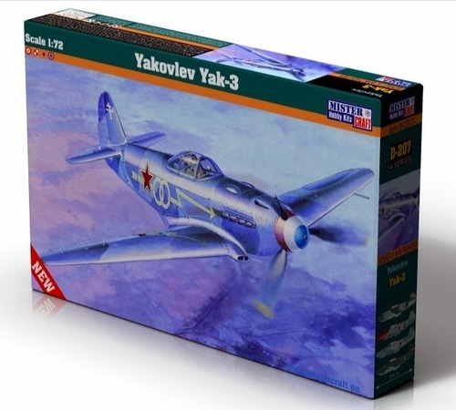 Soviet Wwii Fighter Yakovlev Yak-3  1/72 Mistercraft D207