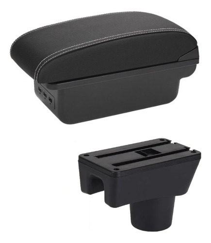 Caja Organizadora Descansabrazo Para Mitsubishi Mirage/3usb