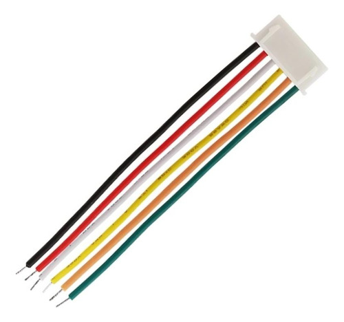 Cable Jst 10cm 6pin Con Conector Xh2.54 Color Blanco